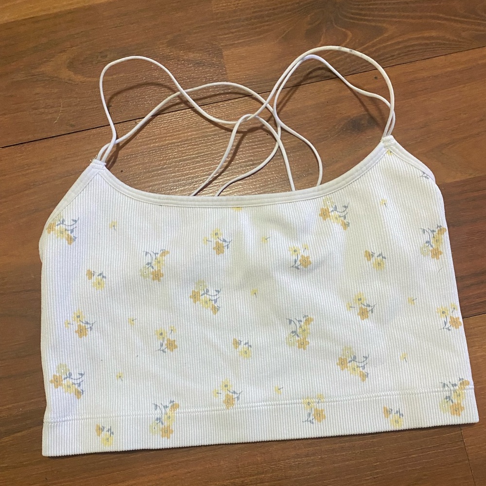 Gilly Hicks White Flower Bralette